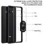 UCC LG Stylo 6 Case with Tempered Glass Screen Protector, Stylo 6 Case Kickstand Clear [Military Grade ] 15ft. Drop Tested Protective Cover for LG Stylo 6 Phone. (Black)