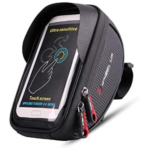 Zzh Bicycle Bag Anti-Splash Bag Touch Screen Mobile Phone Bag Mountain Front Liang Bao Ride car cart Pack,Black