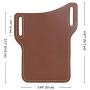 EASYANT PU Leather Cell Phone Holster Universal Case Sheath with Belt Hole Brown