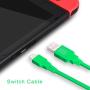 Charger Compatible with Nintendo Switch, Charging Cable Compatible with Nintendo Switch, Charger Cable Compatible with Nintendo Switch Pro Controllers - Green (4.92ft)