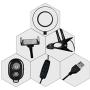 Desktop Clamp Ring Light, 4 inches LED Fill Light with Mobile Phone Stand Holder and Flexible Arms, 3 Light Modes 10 Level Brightness for Live Stream/YouTube TikTok Video/Makeup/Selfie