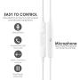 MOPIDICK 3.5mm in-Ear Wired Noise Cancellation Earbuds/Earphones/Headphones with Remote & Micphone Compatible with iPhone 6s plus/6/5s/5c/Pad/S10 Android All 3.5 mm Audio Devices (2 Pack)-white-01