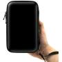 ADVcer 3DS Case, EVA Waterproof Hard Shield Protective Carrying Case with Detachable Hand Wrist Strap for Nintendo New 3DS XL, New 3DS, 3DS XL, 3DS, 3DS LL or 2DS XL or DSi, DS Lite (Black)