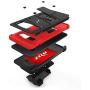 ZIZO Bolt Series for Galaxy S10 Case with Kickstand Holster Lanyard - Black & Red