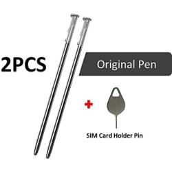 2PCS Stylo 5 Pen Touch Pen Replacement Part for LG Stylo 5 / Stylo 5+ Q720AM Q720VS Q720MS Q720PS Q720CS Q720MA LCD Touch Pen Stylus Pen + Eject Pin (2PCS Pen/Sliver)