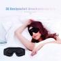 Sleep Headphones, Bluetooth 5.0 Wireless 3D Eye Mask, WATOTGAFER Sleeping Headphones for Side Sleepers, Washable Travel Music Play Adjustable Speakers Microphone Handsfree Long Play Time