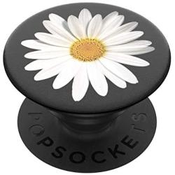 PopSockets: PopGrip with Swappable Top for Phones and Tablets - White Daisy