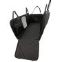 rabbitgoo Dog Back Seat Cover Protector with Side Flaps Waterproof Scratchproof Nonslip Windowed Hammock for Dogs Backseat Protection Against Dirt and Pet Fur Durable Pets Seat Covers for Cars SUVs