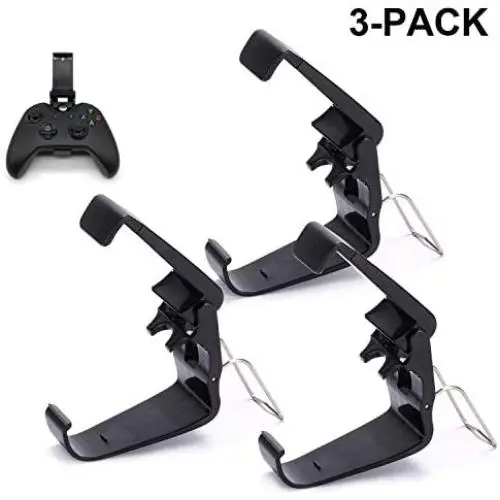 3 Pack Foldable Mobile Phone Holder for Game Controller, Cellphone Clamps Compatible with Microsoft Xbox One S, Xbox One X, SteelSeries Nimbus & XL Bluetooth Wireless Controllers (Black) 3 Pack Foldable Mobile Phone Holder for Game Controller, Cellphone Clamps Compatible with Microsoft Xbox One S, Xbox One X, SteelSeries Nimbus & XL Bluetooth Wireless Controllers (Black)