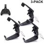 3 Pack Foldable Mobile Phone Holder for Game Controller, Cellphone Clamps Compatible with Microsoft Xbox One S, Xbox One X, SteelSeries Nimbus & XL Bluetooth Wireless Controllers (Black)