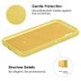 Vinve Liquid Silicone Case for Samsung Galaxy A10e, Gel Rubber Full Body Protection Shockproof Cover Slim Fit Case Drop Protection Case (Yellow)