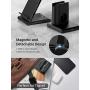 Seneo Wireless Charger, 3 in 1 Wireless Charging Station for Apple Watch, AirPods Pro/2, Detachable and Magnetic Wireless Charging Stand for iPhone 11 Pro Max/X/XS/XR/8Plus(NO QC 3.0 Adapter)