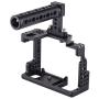 Andoer Camera Cage Stabilizer, Aluminum Alloy Camera Video Cage for Sony A7II/A7III/A7SII/A7M3/A7RII/A7RIII with Cold Shoe Mount and Top Handle