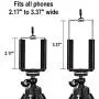 DaVoice Cell Phone Tripod Mount Adapter, Compatible with iPhone Holder, Smartphone Camera Stand Universal Clamp Attachment Clip (Black) DaVoice Cell Phone Tripod Mount Adapter, Compatible with iPhone Holder, Smartphone Camera Stand Universal Clamp Attachment Clip (Black)