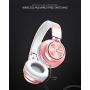 SLUB Bluetooth 5.0 Headphones Over Ear Wireless/Wired/TF with Mic 24H Play Time Hi-Fi Deep Bass HD Stereo Sports Active Noise Cancelling Foldable Game Headset for Cell Phone/PC