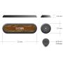 SYOSIN Cable Holder Organizer Desktop Cord Management Multipurpose Magnetic Cable Clips with 3 Cable Buckles & 2 Bases for Cell Phone Cable (Dark)