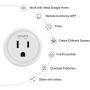 Smart Plug Works with Alexa and Google Home, Gosund WiFi Outlet Mini Socket Remote Control with Timer Function, Only Supports 2.4GHz Network, No Hub Required, ETL FCC Listed(4 Pack)