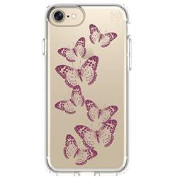 Speck Products 79991-5947 Presidio Clear + Print Cell Phone Case for iPhone 7 - Butterflies Rose Gold/Clear