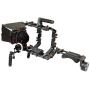 FILMCITY POWER DSLR Video Camera Shoulder Mount Cage Rig Kit (FC-03-P) with Matte Box & Follow focus | Free Accessories
