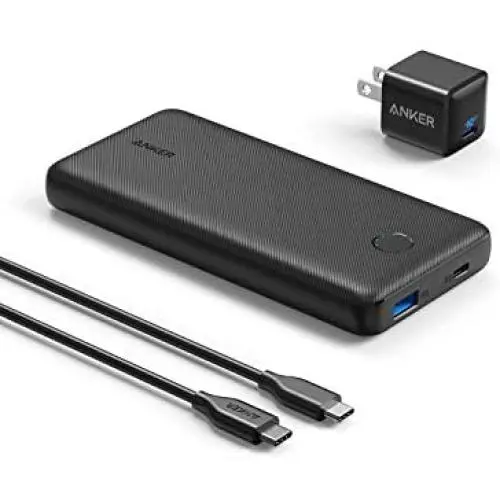 Anker Portable Charger, PowerCore Essential 20000 PD (18W) Power Bank with 18W USB C Charger, High-Capacity 20,000mAh Power Delivery Battery Pack for iPhone 11/11 Pro/11 Pro Max/X/8, Samsung Anker Portable Charger, PowerCore Essential 20000 PD (18W) Power Bank with 18W USB C Charger, High-Capacity 20,000mAh Power Delivery Battery Pack for iPhone 11/11 Pro/11 Pro Max/X/8, Samsung