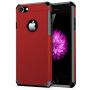 iPhone 7/8 Case, ImpactStrong Heavy Duty Dual Layer Protection Cover Heavy Duty Case for iPhone 7/8 (Deep Red)
