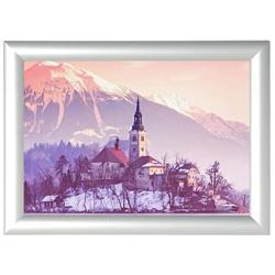 Helen Mulitifunction Aluminium Poster Frame for Wall Decoration, Mitred-Corner Durable Aluminum Snap Frame, Business Propaganda Picture Photo Holder(Silver, A3) (18x13inch)