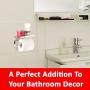 Waydeli Toilet Paper Holder - Stainless Steel Toilet Paper Roll Holder with Phone Shelf - Mega Roll Holder -Wall Mounted for Bathroom - Polished Chrome