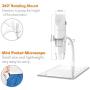SKYBASIC Wireless Digital Microscope, Mini Pocket Handheld USB 50x to 1000x Magnification Camera 1080P FHD 2.0 MP 8 LED WiFi Endoscope Compatible with Android Smartphone, iPhone, Tablet, Windows Mac