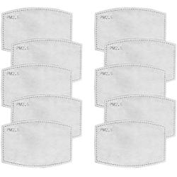 Safe+Mate x Case-Mate - Adult Size - (10 Pack) of 5 Layer Replacement Filter Inserts for Adult Cloth Masks (S/M) (L/XL)