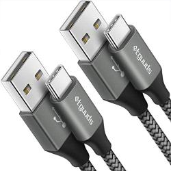 [2-Pack, 3ft] USB C Cable 3A Fast Charging, etguuds USB A to Type C Charger Cord for Samsung Galaxy A10e A20 A20S A50 A51 A71, S20 S10 S9 S8 Plus S10E, Note 10 9 8, Moto G8 G7, LG G8，Nylon Braided