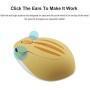 2.4GHz Wireless Mouse Cute Hamster Shape Less Noice Portable Mobile Optical 1200DPI USB Mice Cordless Mouse for PC Laptop Computer Notebook MacBook Kids Girl Gift (Yellow