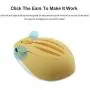 2.4GHz Wireless Mouse Cute Hamster Shape Less Noice Portable Mobile Optical 1200DPI USB Mice Cordless Mouse for PC Laptop Computer Notebook MacBook Kids Girl Gift (Yellow