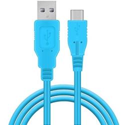 USB C Charger for Nintendo Switch, Fast Charging Cable for Nintendo Switch, MacBook, Pixel C, LG Nexus 5X G5, Nexus 6P/P9 Plus, One Plus 2, Sony XZ and More - Blue (4.92ft)