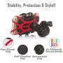 TruActive Bike Phone Mount Cell Phone Holder for Bike - Universal Fit, Motorcycle Phone Mount and Bike Phone Holder - 6 Color Bands - Any Phone or Handlebar - Tool Free Install