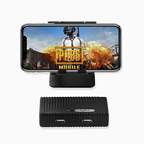 PXN K10 Wireless Keyboard and Mouse Converter Adapter for iOS, Android, PUBG Mobile Mouse Keyboard Converter - Black