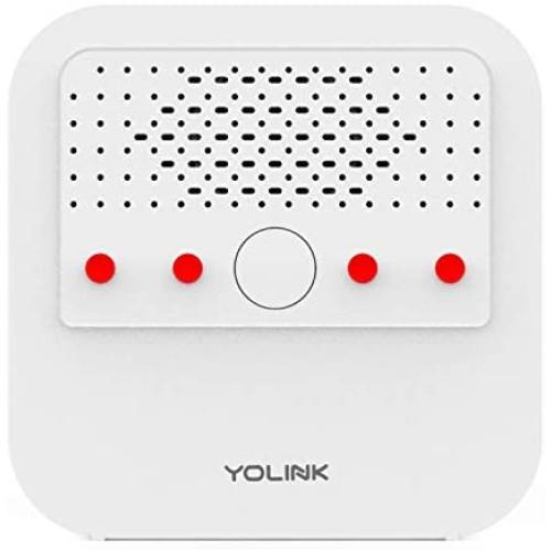 Siren Alarm, YoLink 1/4 Mile Worlds Longest Range Smart Siren Alarm Work with Alexa Google Assistant IFTTT, Smartphone Remote Control Smart Home Security System, YoLink Hub Required