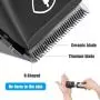 Ceenwes Quiet Hair Clippers for Men, Cordless Hair Trimmer Beard Trimmer Men Haircut Kit Rechargeable Waterproof with LED Display for Families