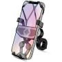 SYOSIN Bike Phone Mount, 360° Rotation Universal Bicycle Motorcycle Phone Mount Holder Handlebar Stand Cradle Clamp Compatible with iPhone 11 Pro Max/XR/XS/8/7/6s Plus 4.5"-6.5" Phone