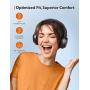 TaoTronics Hybrid Active Noise Cancelling Headphones Bluetooth Headphones Over Ear with 35H Playtime, Wireless Headphones Soft Protein Earpads Built-in Mic for Travel, Home Office Black