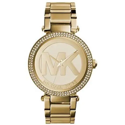 Michael Kors Parker Stainless Steel Watch With Glitz Accents Michael Kors Parker Stainless Steel Watch With Glitz Accents
