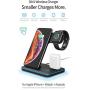 Wireless Charger,Any Warphone 3 in 1 Wireless Charging Stand for Latest Airpods iPhone and iWatch, Wireless Compatible for iPhone 11/11 Pro Max/X/XS Max/8 Apple Watch Charger 5 4 3 2 1 Airpods 3 2 1