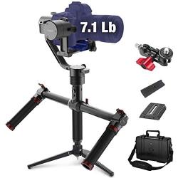 MOZA Air 3-axis Gimbal Stabilizer with Dual Handle for DSLR and Mirrorless Camera up to 7.1Lb, Auto-Tuning 360 Degree Unlimited Rotation, i.e. Canon EOS, Sony A7, Panasonic GH5