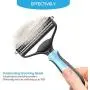 Dog Brush and Cat Brush – 2 Sided Pet Grooming Tool for Deshedding, Mats & Tangles Removing – No More Nasty Shedding and Flying Hair