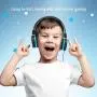 iClever HS14 Kids Headphones, Headphones for Kids with 94dB Volume Limited for Boys Girls, Adjustable Headband, Foldable, Child Headphones on Ear for Study Tablet Airplane School, Black