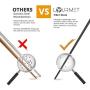 Lourmet Chopsticks Reusable - 10 Pairs Fiberglass Dishwasher Safe - Easy to Use Korean Japanese Chinese Chop Sticks - 9 1/2 inch - BLACK