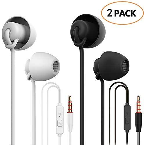 Sleep Earphones Sleep Earplugs - Noise Isolating Ear Plugs Sleep Earbuds Headphones with Unique Total Soft Silicone Perfect for Insomnia, Side Sleeper, Snoring, Air Travel, Meditation & Relaxation