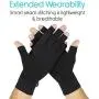 Vive Rheumatoid Arthritis Gloves - Men and Women Fingerless Compression Wrap for Hand Pain and Osteoarthritis - Black Hand Wrap for Arthritic Joint Symptom Relief - Open Finger Fit Vive Rheumatoid Arthritis Gloves - Men and Women Fingerless Compression Wrap for Hand Pain and Osteoarthritis - Black Hand Wrap for Arthritic Joint Symptom Relief - Open Finger Fit