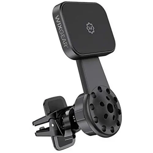 WixGear Universal Air Vent Twist Hole Magnetic Phone Holder for Car, for All Cell Phones with Fast Swift-Snap Technology, Will Not Block Air Vent Flow - for Vertical and Horizontal Vent