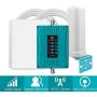5-Band Cell Phone Signal Booster Repeater for Verizon AT&T T-Mobile Sprint All Carriers - Boosts 3G Voice and 4G LTE Data for Home and Office - Large Coverage & Omnidirectional Outdoor Antenna