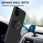 ORIbox Finger Ring Stand, Phone Ring Kickstand, Metal Grip Holder for Magnetic Car Mount Compatible with iPhone Galaxy Smartphone Accessories Black